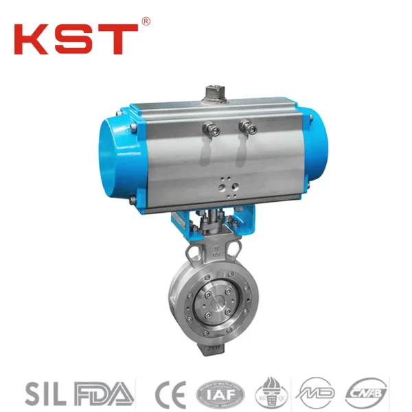 Metal-seated butterfly valve