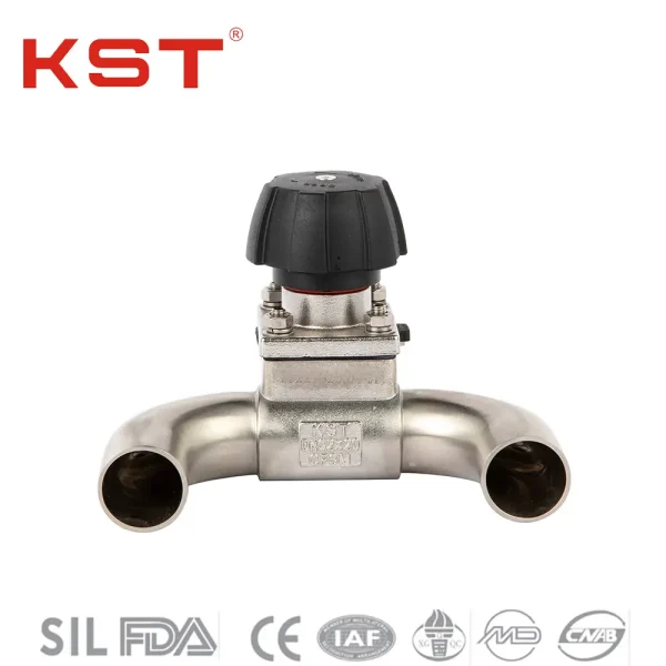 Sanitary U-type manual diaphragm valve 1