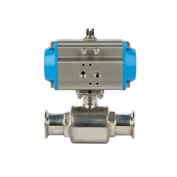 Pneumatic Three-way Sanitary Ball Valve (3)