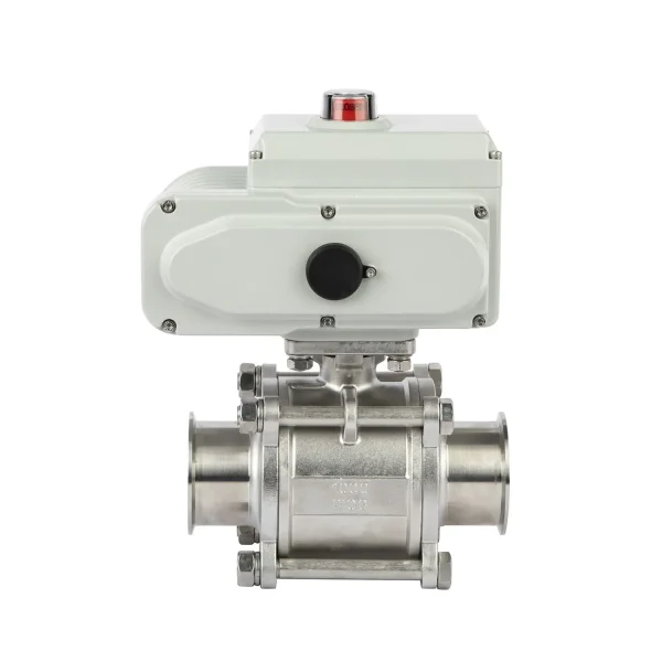 Sanitary Ball Valve Equipped With a Pneumatic Actuator (1)