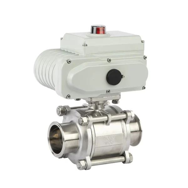 Sanitary Ball Valve Equipped With a Pneumatic Actuator (2)