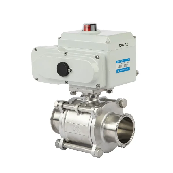 Sanitary Ball Valve Equipped With a Pneumatic Actuator (3)