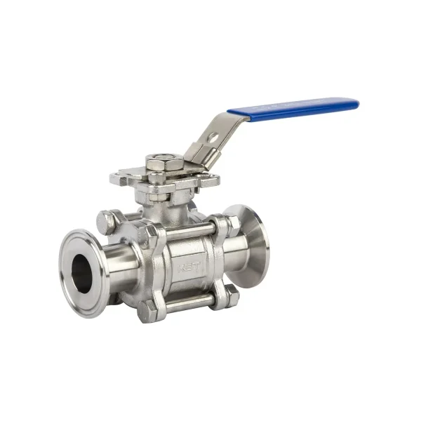 Sanitary-grade Three-piece Ball valve With Quick Connection (2)